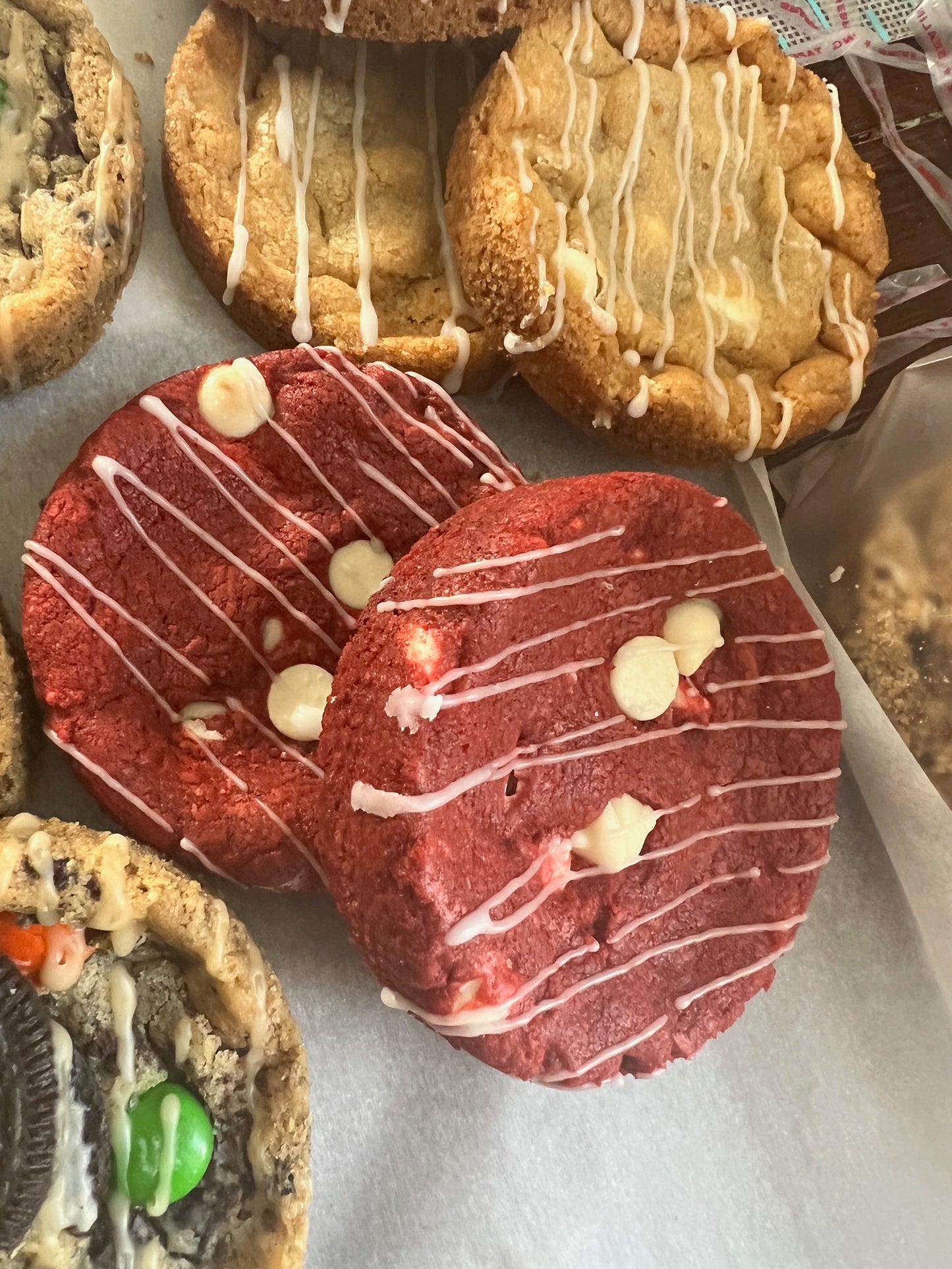 Red velvet cookies