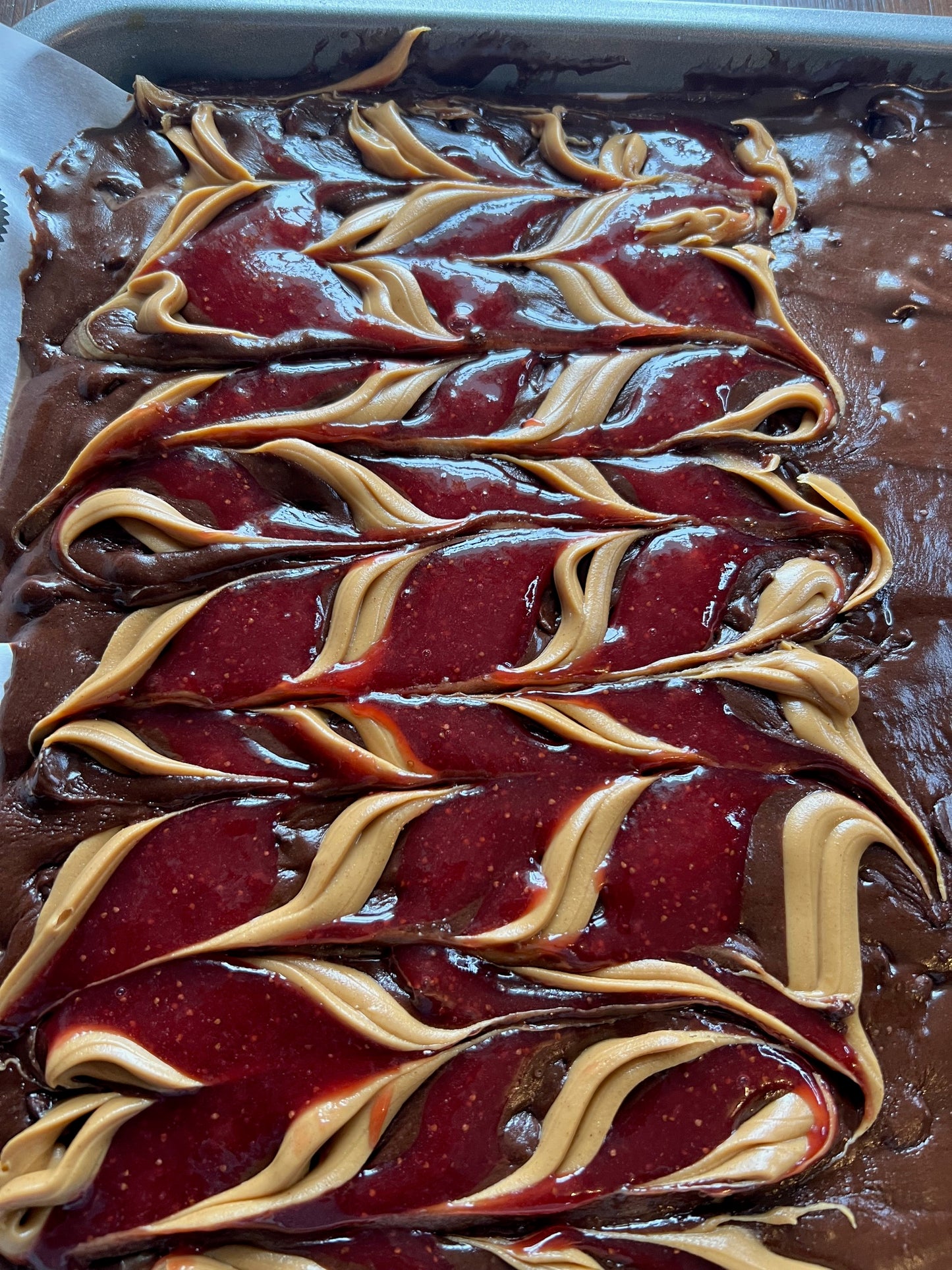 PB&J brownies